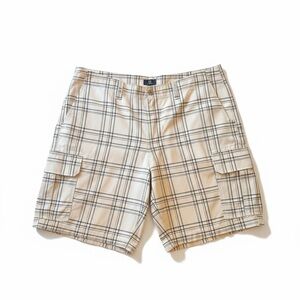 George Men's Plaid Cargo Shorts 42 Relaxed Fit